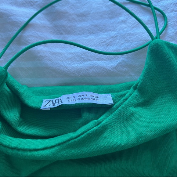 ZARA - GREEN DRESS - Picture 3 of 3